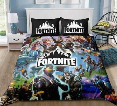 Team 2 - Fortnite Gamer - Bedding Set (Duvet Cover &amp;amp; Pillowcases) Exr7828 , Comforter Set