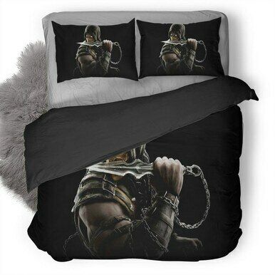 Mortal Kombat Scorpion #6 3D Personalized Customized Bedding Sets Duvet Cover Bedroom Sets Bedset Bedlinen , Comforter Set
