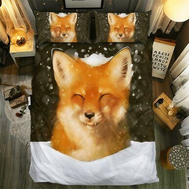 Fox Collection #0911103D Customize Bedding Set Duvet Cover SetBedroom Set Bedlinen , Comforter Set
