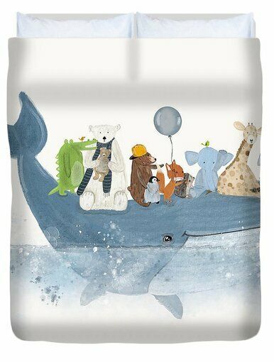 A Whale Of A Time  3D Personalized Customized Duvet Cover Bedding Sets Bedset Bedroom Set , Comforter Set