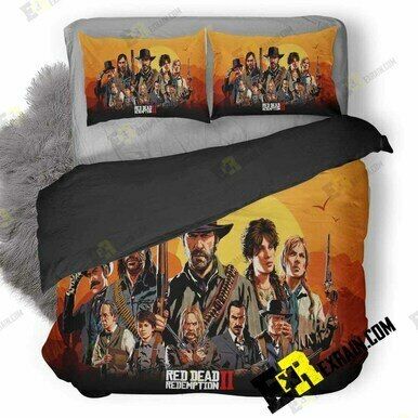 Red Dead Redemption 2 Game Characters Cc 3D Customized Bedding Sets Duvet Cover Set Bedset Bedroom Set Bedlinen , Comforter Set