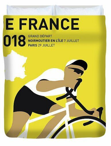 My Tour De France Minimal Poster 2018 3D Personalized Customized Duvet Cover Bedding Sets Bedset Bedroom Set , Comforter Set
