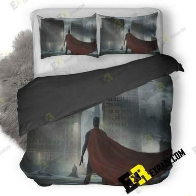 Superman Cape Flying Or 3D Customize Bedding Sets Duvet Cover Bedroom set Bedset Bedlinen , Comforter Set