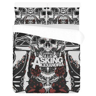 Asking Alexandria #3 Bedding Set (Duvet Cover &amp;amp; Pillowcases) EXR4742 , Comforter Set