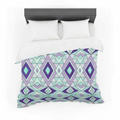 Pom Graphic Design &amp;quot;Gems&amp;quot; Purple Teal Featherweight3D Customize Bedding Set/ Duvet Cover Set/  Bedroom Set/ Bedlinen , Comforter Set