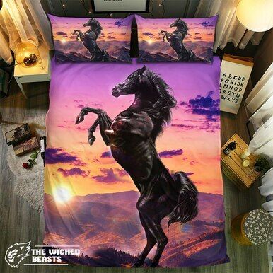Top Of The World Horse Collection #091913D Customize Bedding Set Duvet Cover SetBedroom Set Bedlinen , Comforter Set