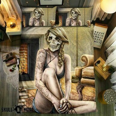 Snm Skull Collection #0911-46 Bedding Set Cover EXR7590 , Comforter Set