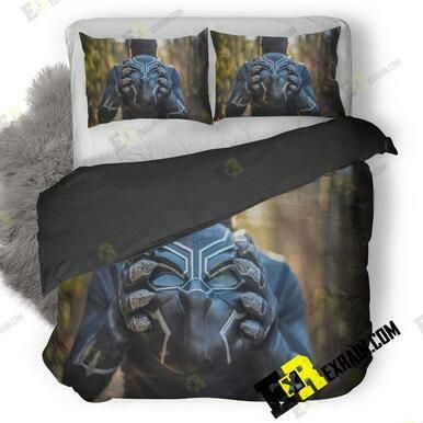 Black Panther Mask Cosplay Va 3D Customize Bedding Sets Duvet Cover Bedroom set Bedset Bedlinen , Comforter Set