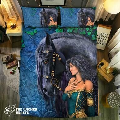 pecial Horse  Collection #353D Customize Bedding Set/ Duvet Cover Set/  Bedroom Set/ Bedlinen , Comforter Set