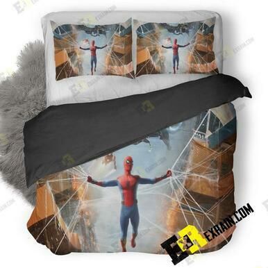 Spiderman Homecoming 5K Xd 3D Customize Bedding Sets Duvet Cover Bedroom set Bedset Bedlinen , Comforter Set