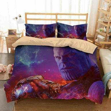 3D Customize Avengers Infinity War Thanos Bedding Set Duvet Cover Set Bedroom Set Bedlinen EXR739 , Comforter Set
