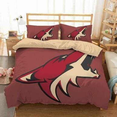 Arizona Coyotes 3D Personalized Customized Bedding Sets Duvet Cover Bedroom Sets Bedset Bedlinen , Comforter Set