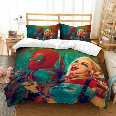 3D Customize Deadpool Bedding Set Duvet Cover Set Bedroom Set Bedlinen EXR1325 , Comforter Set
