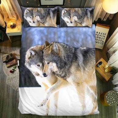 nM pecial Wolf  Collection #213D Customize Bedding Set/ Duvet Cover Set/  Bedroom Set/ Bedlinen , Comforter Set