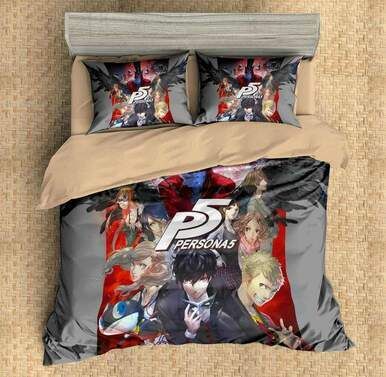 Persona 5 #4 3D Personalized Customized Bedding Sets Duvet Cover Bedroom Sets Bedset Bedlinen , Comforter Set