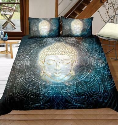 Buddha Lotus Mandala 3D Customize Bedding Set/ Duvet Cover Set/  Bedroom Set/ Bedlinen , Comforter Set