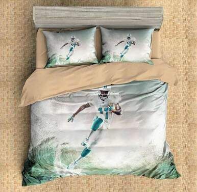 Parker Devante Miami Dolphins 3D Personalized Customized Bedding Sets Duvet Cover Bedroom Sets Bedset Bedlinen , Comforter Set