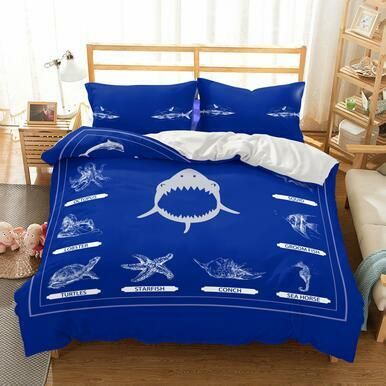 Scenery Marine Organism Printed Bedding Sets Bedroom Blanket Mats Bed Quilt EXR7322 , Comforter Set