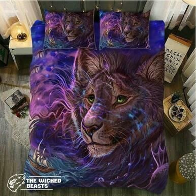 Default  Dreaming Lion3D Customize Bedding Set/ Duvet Cover Set/  Bedroom Set/ Bedlinen , Comforter Set