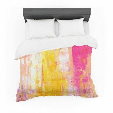 CarolLynn Tice &amp;quot;Growing Taller&amp;quot; Pink Yellow Featherweight3D Customize Bedding Set/ Duvet Cover Set/  Bedroom Set/ Bedlinen , Comforter Set