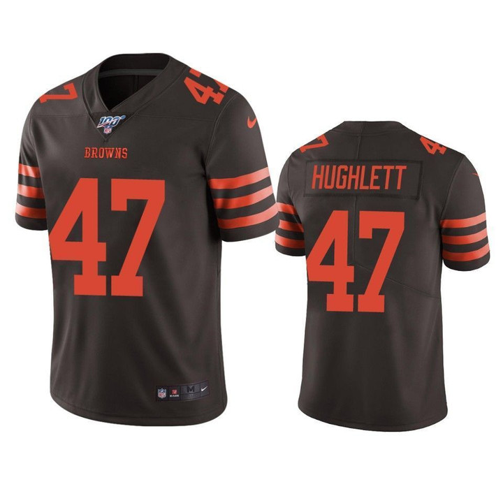 Cleveland Browns Charley Hughlett Brown 100th Season Color Rush Limited Jersey