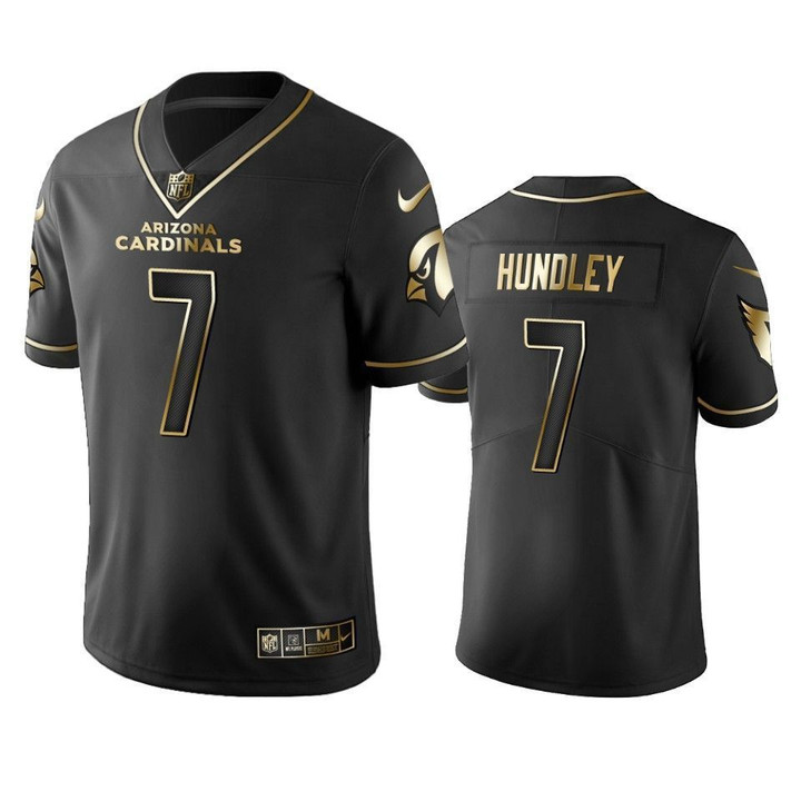 Arizona Cardinals Brett Hundley Black 2019 Vapor Limited Golden Edition Jersey