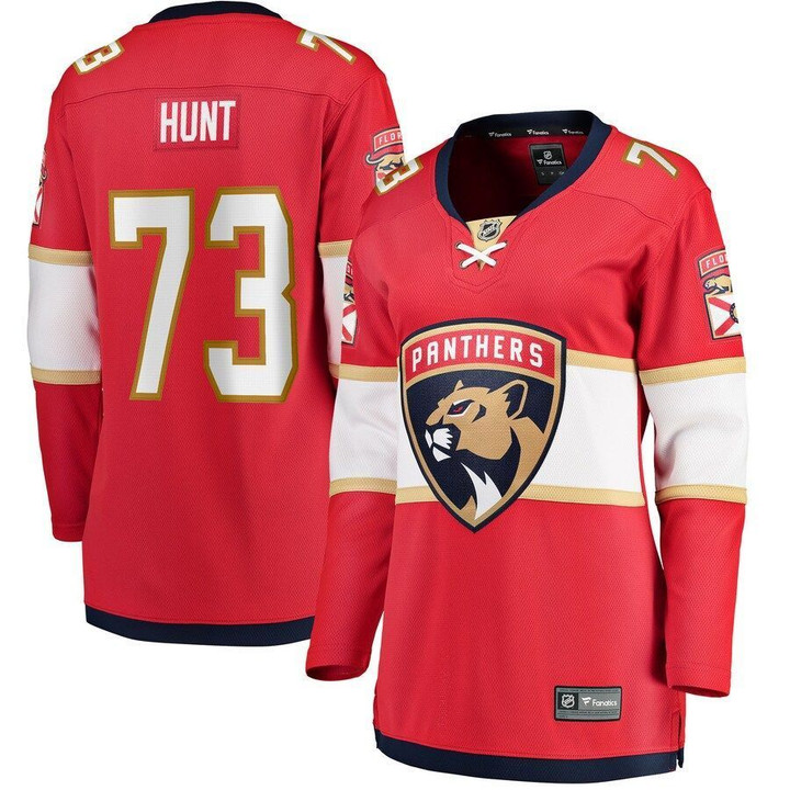 Dryden Hunt Florida Panthers Wairaiders Women's Home Breakaway Player- Red Jersey
