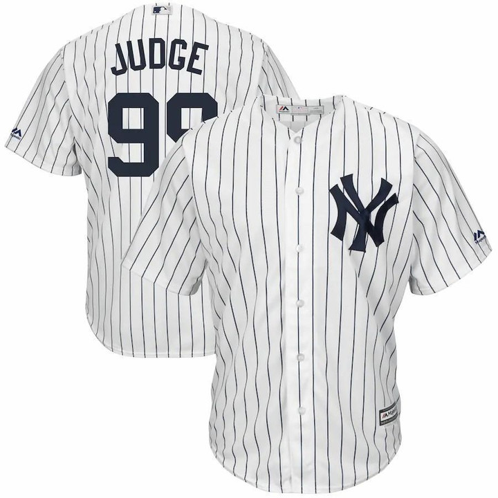 Aaron Judge New York Yankees Majestic Big And Tall Cool Base Player Jersey - White , MLB Jersey