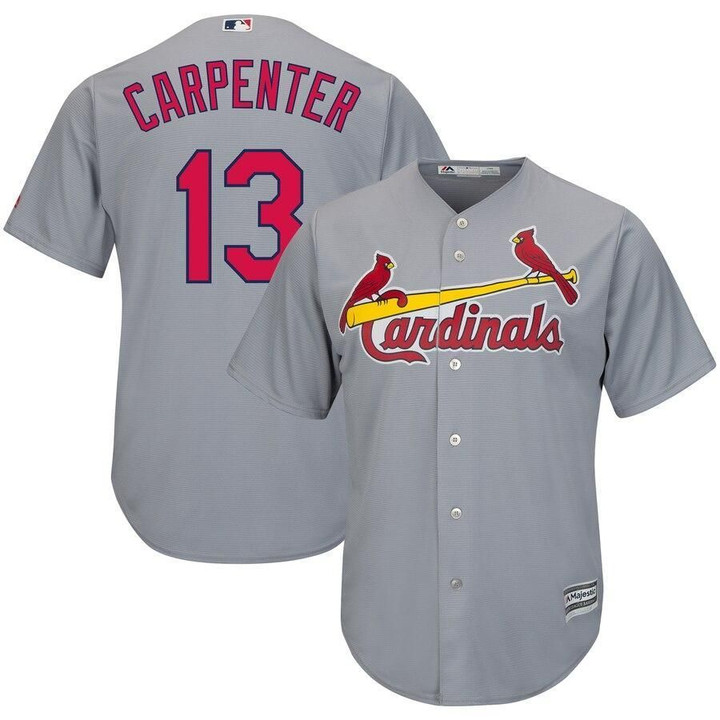 Matt Carpenter St. Louis Cardinals Majestic Official Cool Base Player Jersey - Gray , MLB Jersey