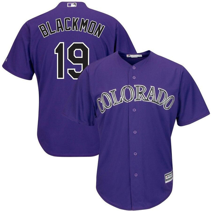 Charlie Blackmon Colorado Rockies Majestic Alternate Official Cool Base Replica Player Jersey - Purple , MLB Jersey