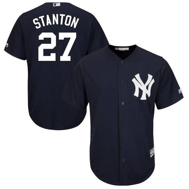 Giancarlo Stanton New York Yankees Majestic Cool Base Replica Player Jersey - Navy , MLB Jersey