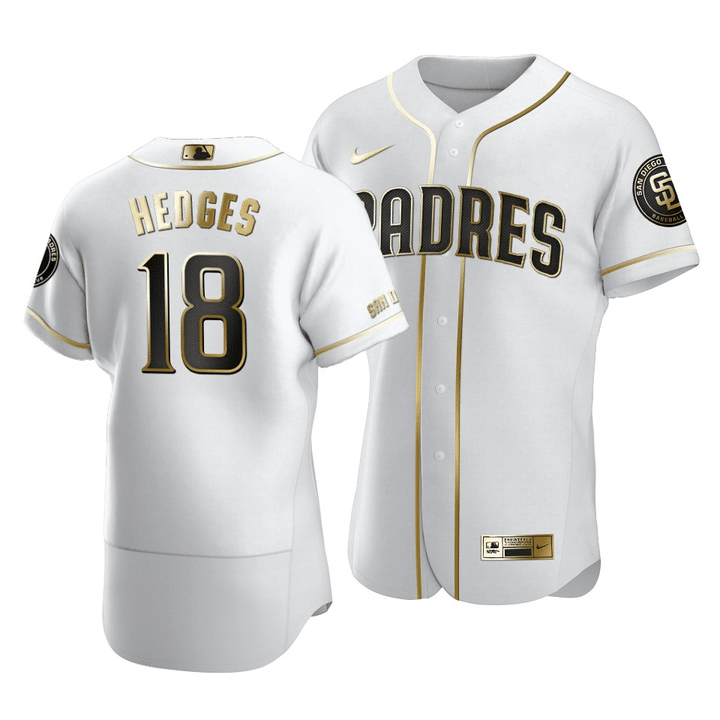 Padres Austin Hedges Golden Edition White  Jersey , MLB Jersey