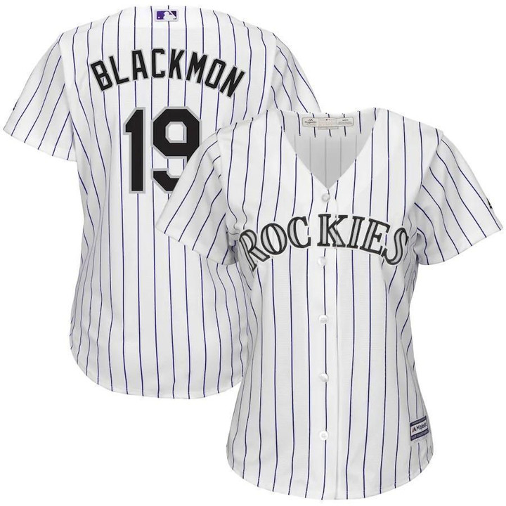 Charlie Blackmon Colorado Rockies Majestic Women's Cool Base Replica Player Jersey - White , MLB Jersey