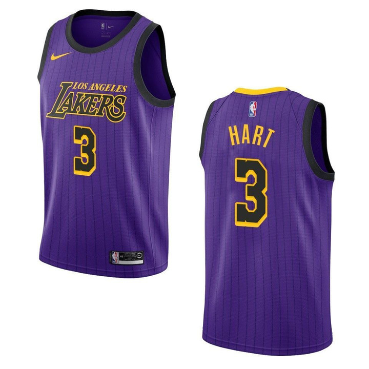 2019-20 Men Los Angeles Lakers #3 Josh Hart City Edition Swingman Jersey - Purple , Basketball Jersey