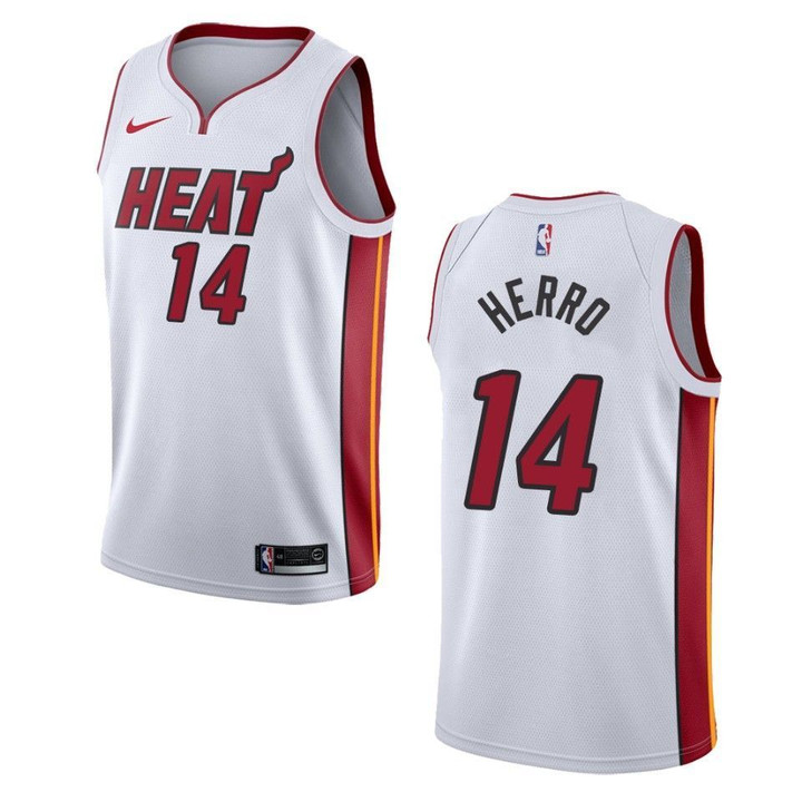 Men's Miami Heat #14 Tyler Herro Association Swingman Jersey - White , Basketball Jersey