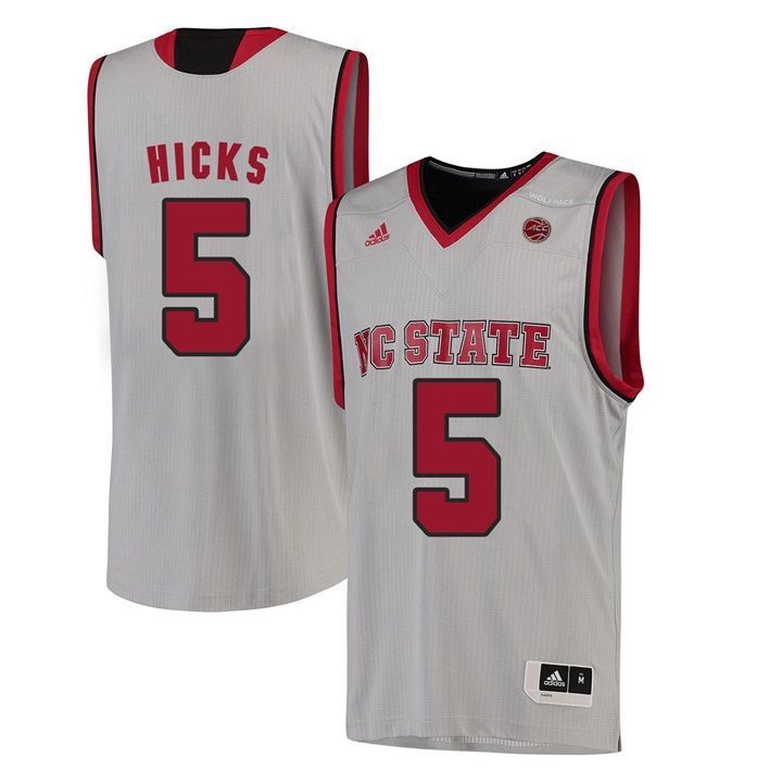 Male North Carolina State Wolfpack White Darius Hicks NCAA College Basketball Jersey