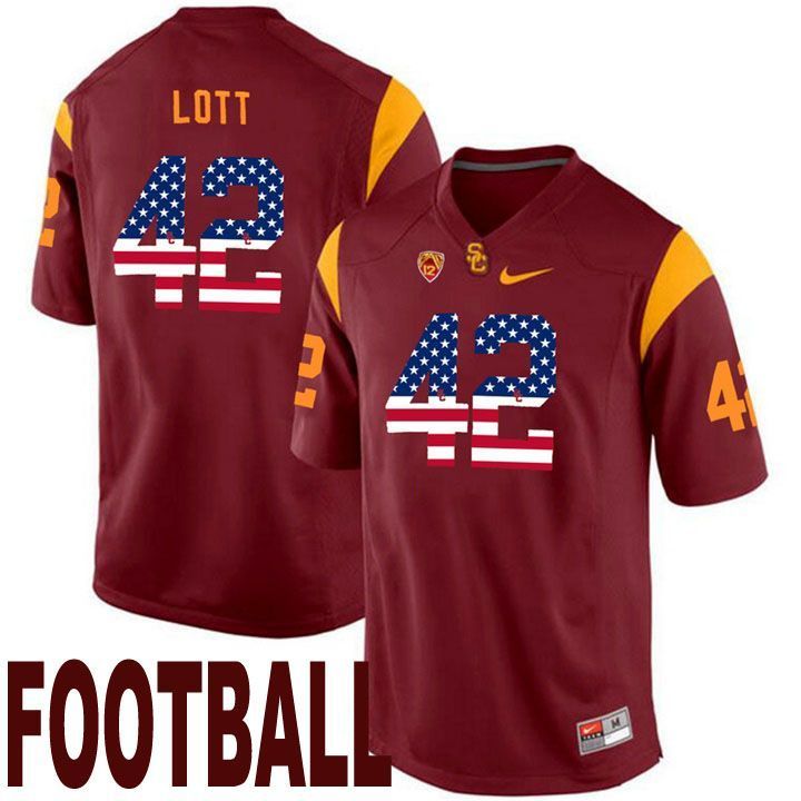 USC Trojans Maroon Ronnie Lott NCAA Football Limited Jersey
