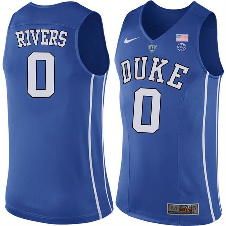 Male Duke Blue Devils Royal Austin Rivers College Basketball Performance Jersey