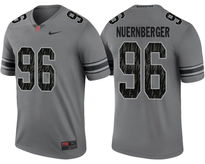 #96 Gray Legend Jersey Ohio State Buckeyes Sean Nuernberger Jersey