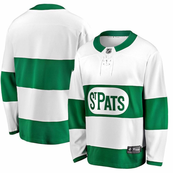 Toronto St. Pats Wairaiders Premier Breakaway Jersey - White , NHL Jersey, Hockey Jerseys