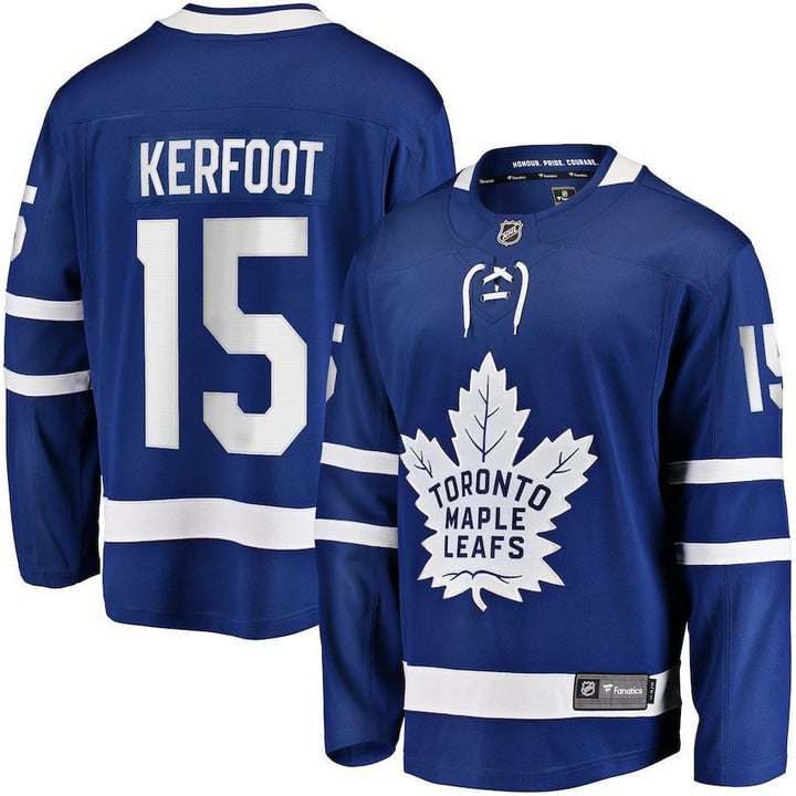 Alexander Kerfoot Toronto Maple Leafs Wairaiders Replica Player Jersey - Blue , NHL Jersey, Hockey Jerseys