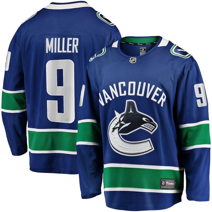JT Miller Vancouver Canucks Wairaiders Breakaway Team Color Player Jersey - Blue , NHL Jersey, Hockey Jerseys