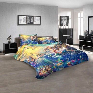 Cartoon Movies The Little Mermaid N 3D Customized Personalized Bedding Sets Bedding Sets