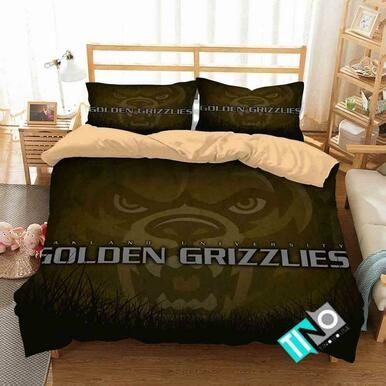 NCAA Oakland Golden Grizzlies 3 Logo N 3D Personalized Customized Bedding Sets Duvet Cover Bedroom Set Bedset Bedlinen