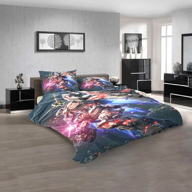 Anime Gundam d 3D Customized Personalized  Bedding Sets