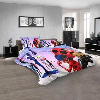 Cartoon Movies Miraculous Talesf Ladybug &amp; N 3D Customized Personalized  Bedding Sets