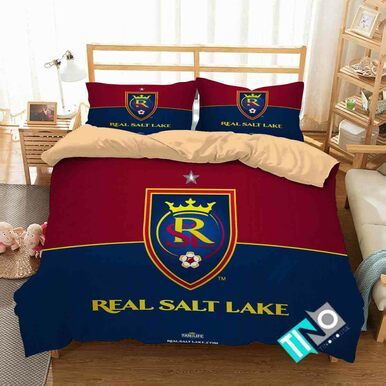 MLS Real Salt Lake 1 Logo 3D Personalized Customized Bedding Sets Duvet Cover Bedroom Set Bedset Bedlinen