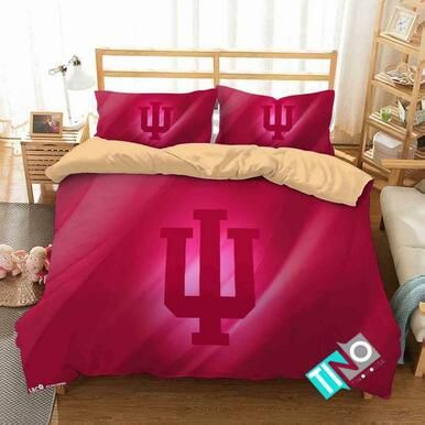 NCAA Indiana Hoosiers 3 Logo N 3D Personalized Customized Bedding Sets Duvet Cover Bedroom Set Bedset Bedlinen