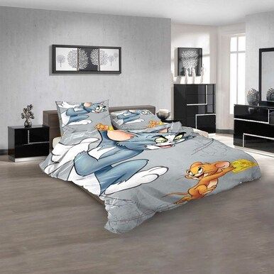 Cartoon Movies Cartoon Network&#x27;s Tom and Jerr D 3D Customized Personalized Bedding Sets Bedding Sets