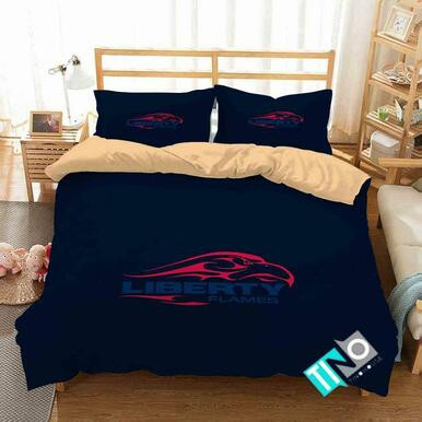NCAA Liberty Flames 1 Logo V 3D Personalized Customized Bedding Sets Duvet Cover Bedroom Set Bedset Bedlinen